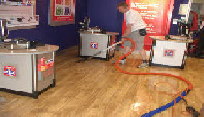 vinyl floor cleaning- stripping and sealing
