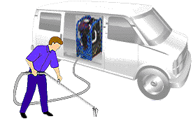 Carpet cleaners cardiff : Truck-mount picture